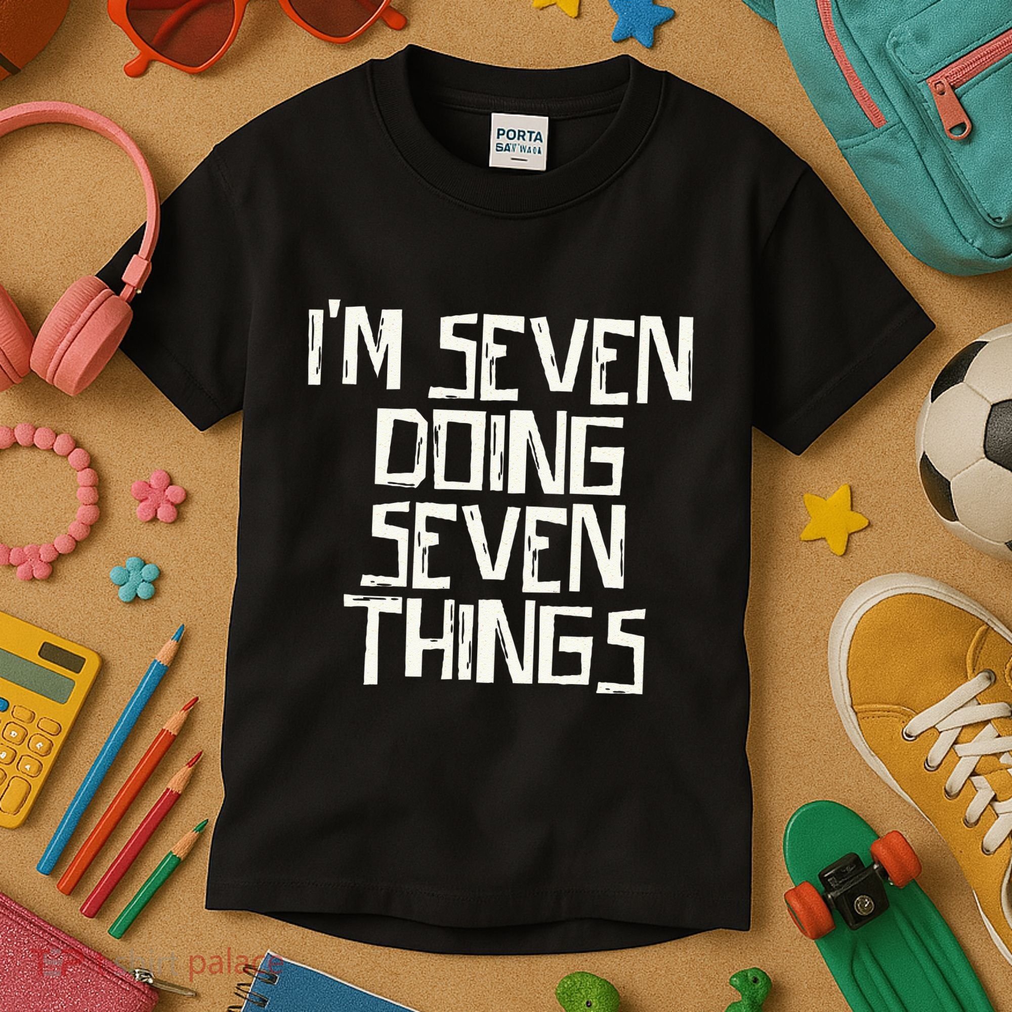 Im Seven Doing Seven Things Kids T-Shirt