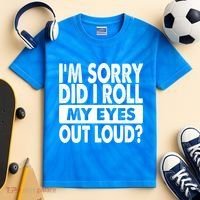 Im Sorry Did I Roll My Eyes Out Loud Funny Kids Tie-Dye T-Shirt thumb 2