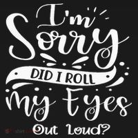 Im Sorry Did I Roll My Eyes Out Loud Funny Sarcastic Retro Mousepad thumb 1