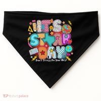 Its Star Day Dont Stress Do Your Best Testing Day Test Day USA-Made Doggie Bandana thumb 0