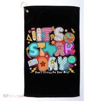 Its Star Day Dont Stress Do Your Best Testing Day Test Day Golf Towel thumb 0