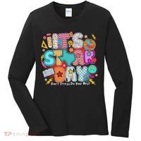 Its Star Day Dont Stress Do Your Best Testing Day Test Day Women's Long Sleeve Shirt thumb 0