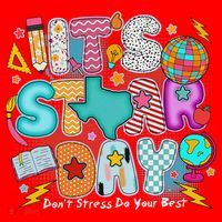 Its Star Day Dont Stress Do Your Best Testing Day Test Day Santa Hat thumb 1