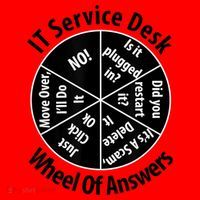 IT Service Desk Wheel Of Answer Information Technology Santa Hat thumb 1