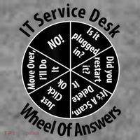 IT Service Desk Wheel Of Answer Information Technology Toddler Hoodie thumb 2