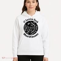 IT Service Desk Wheel Of Answer Information Technology Hoodie thumb 5