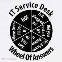 IT Service Desk Wheel Of Answer Information Technology Long Sleeve Shirt thumb 2