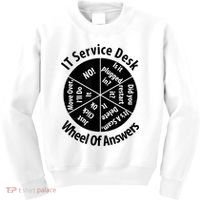 IT Service Desk Wheel Of Answer Information Technology Kids Sweatshirt thumb 0