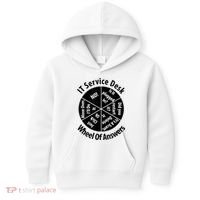 IT Service Desk Wheel Of Answer Information Technology Kids Hoodie thumb 0