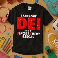 I Support Dei Deport Every Illegal Kids T-Shirt thumb 3