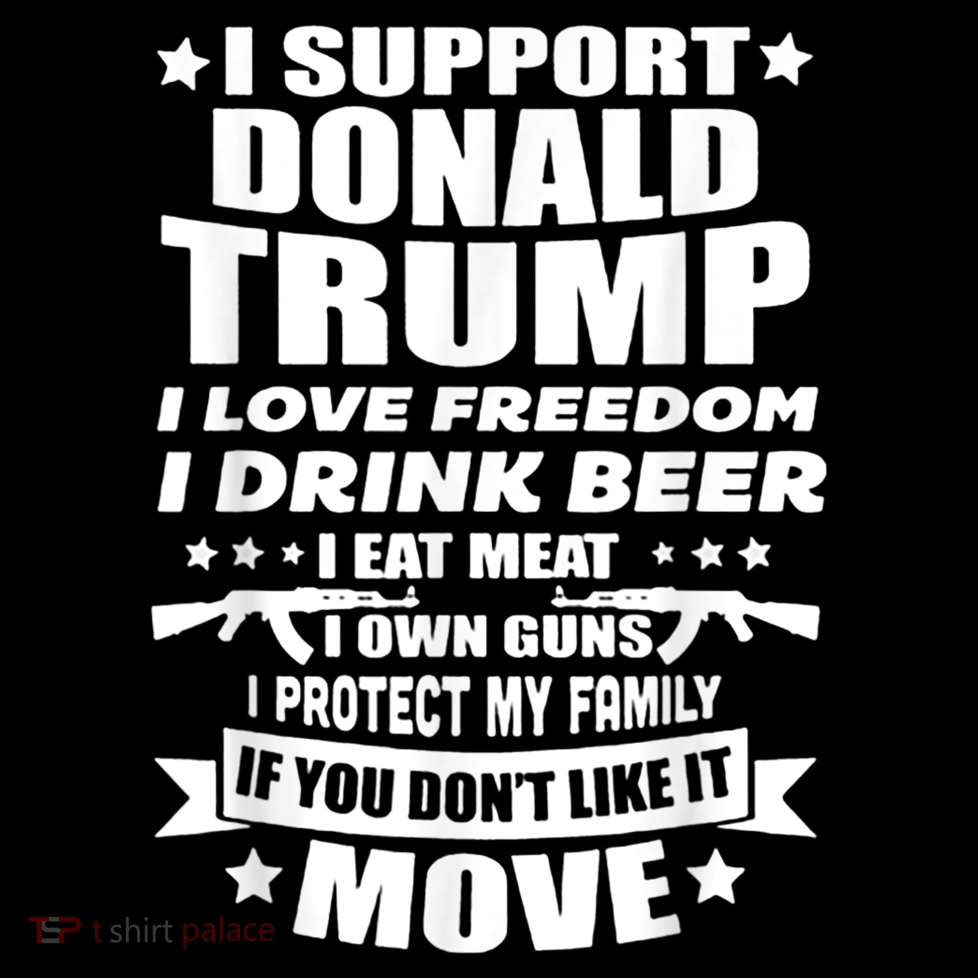 I Support Donald Trump I Love Freedom I Drink Beer Coffee Mug