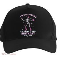 Im So Depressed I Act Like Its My Birthday Everyday Five-Panel Snapback Cap thumb 0