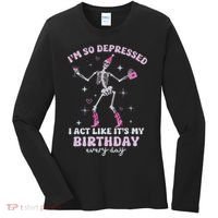 Im So Depressed I Act Like Its My Birthday Everyday Women's Long Sleeve Shirt thumb 0