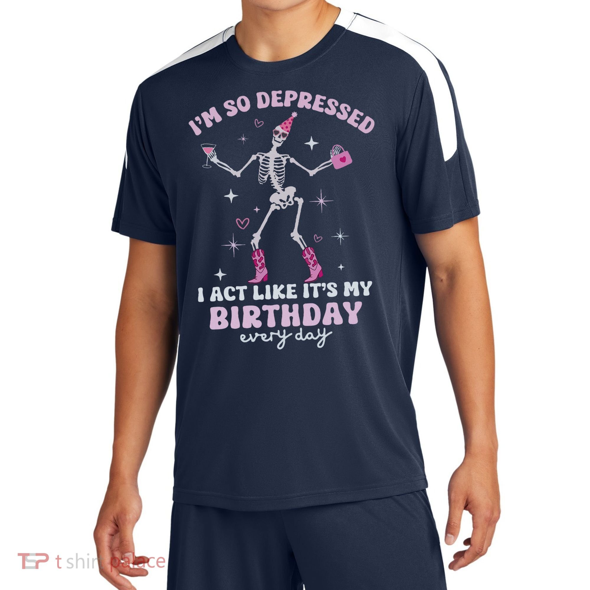 Im So Depressed I Act Like Its My Birthday Everyday Sport-Tek Competitor United Soccer Jersey
