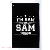 Im Sam Doing Sam Things Golf Towel thumb 0