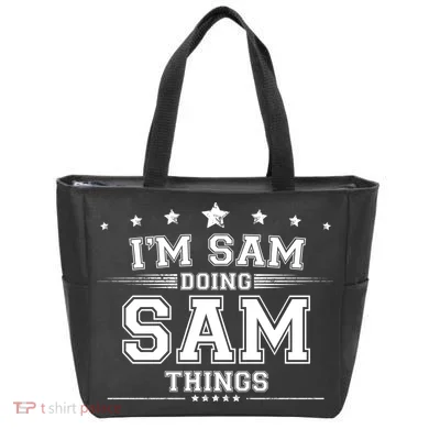 Im Sam Doing Sam Things Tote Bag