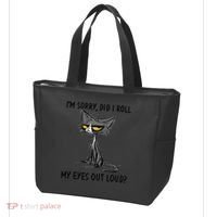 I'm Sorry Did I Roll My Eyes Out Loud, Funny Sarcastic Tote Bag thumb 3