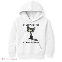 I'm Sorry Did I Roll My Eyes Out Loud, Funny Sarcastic Kids Hoodie thumb 0