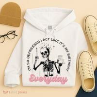IM So Depressed I Act Like ItS My Birthday Everyday Hoodie thumb 4