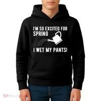 Im So Excited For Spring I Wet My Pants Funny Kids Hoodie thumb 4