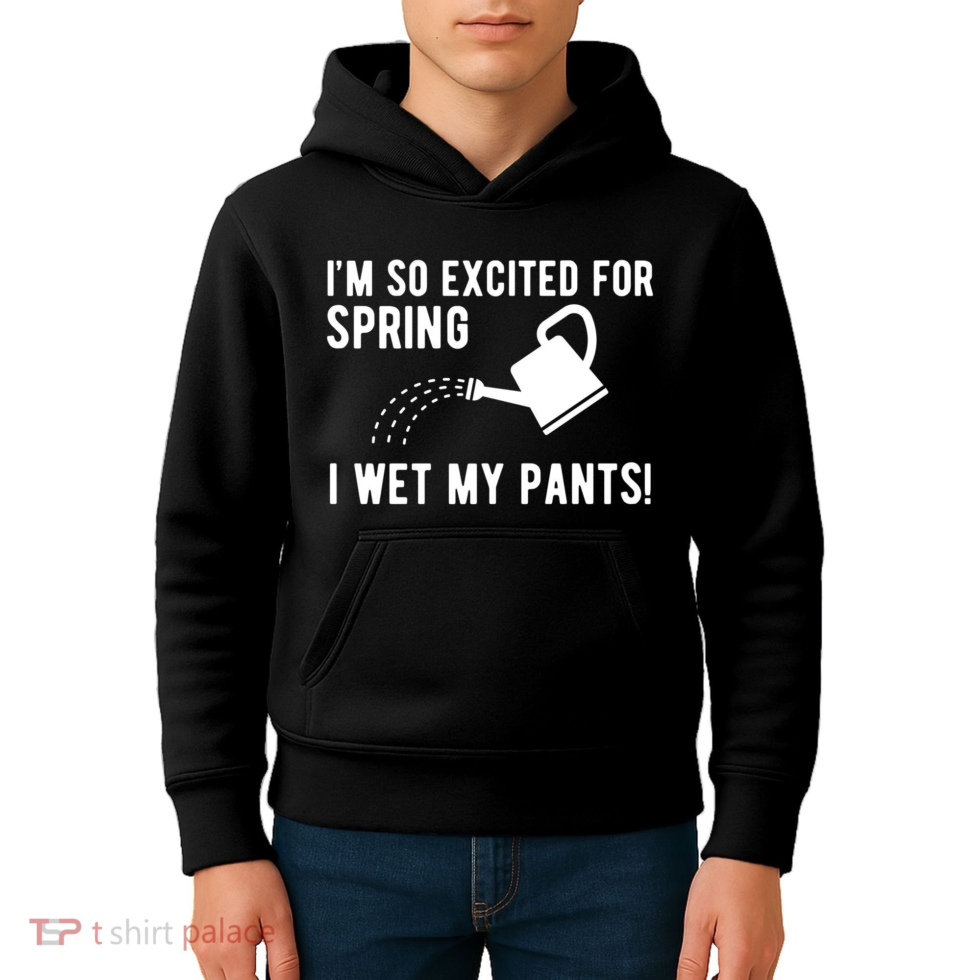 Im So Excited For Spring I Wet My Pants Funny Kids Hoodie