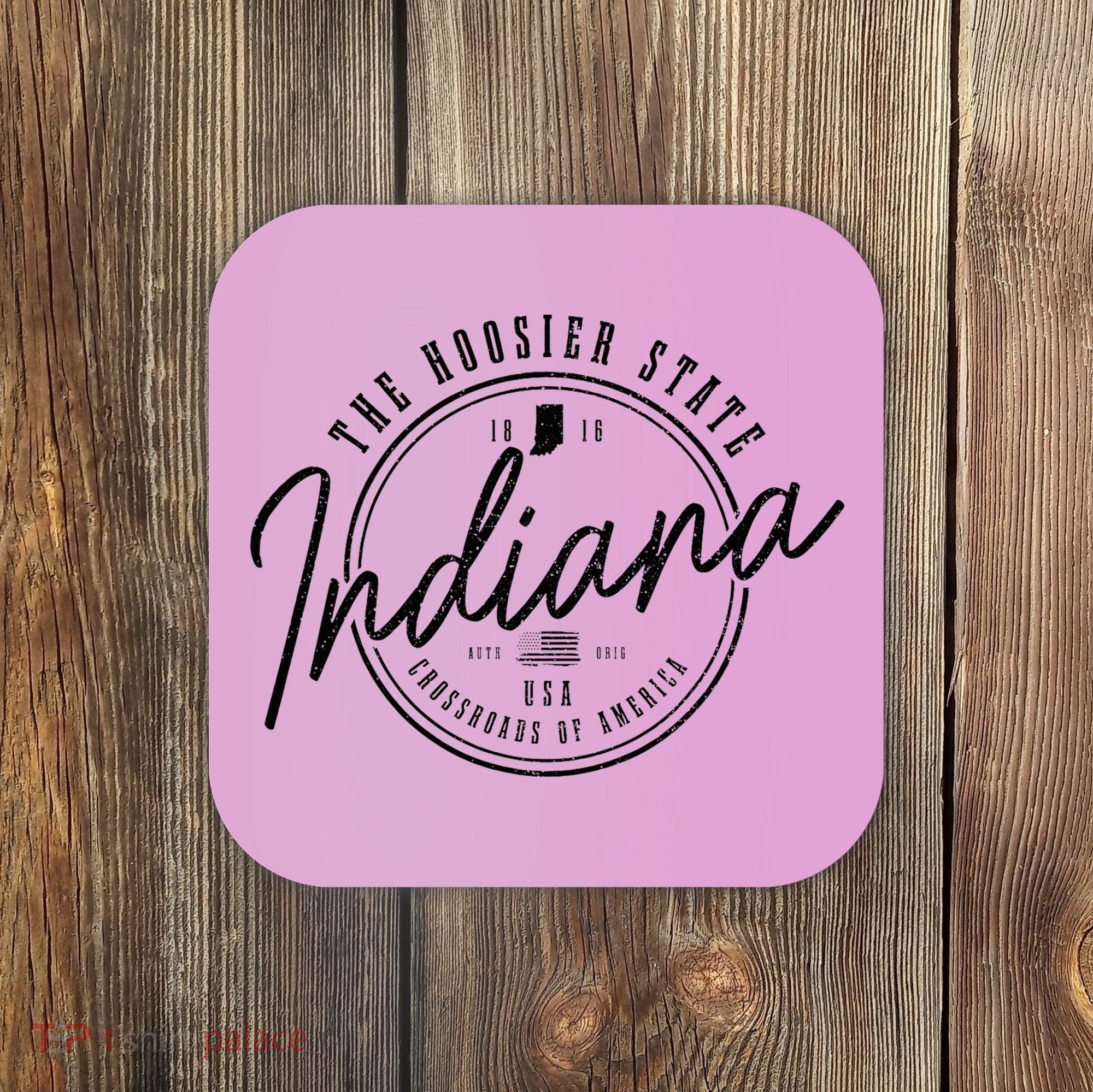 Indiana State Est. 1816 Patriotic Pride Indiana Coaster