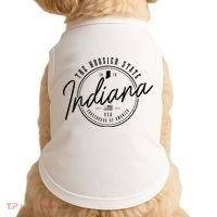Indiana State Est. 1816 Patriotic Pride Indiana Doggie Tank thumb 0