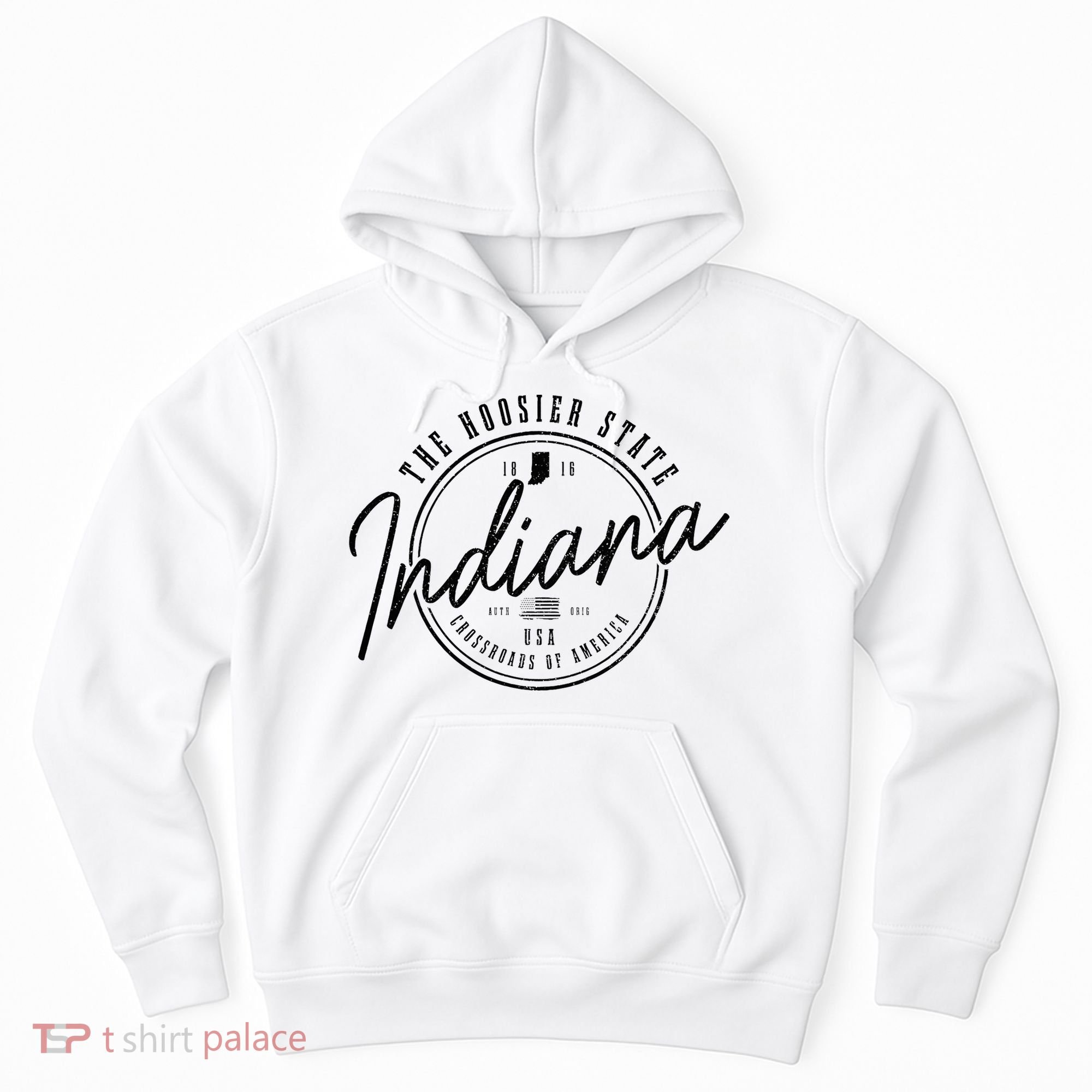 Indiana State Est. 1816 Patriotic Pride Indiana Hoodie