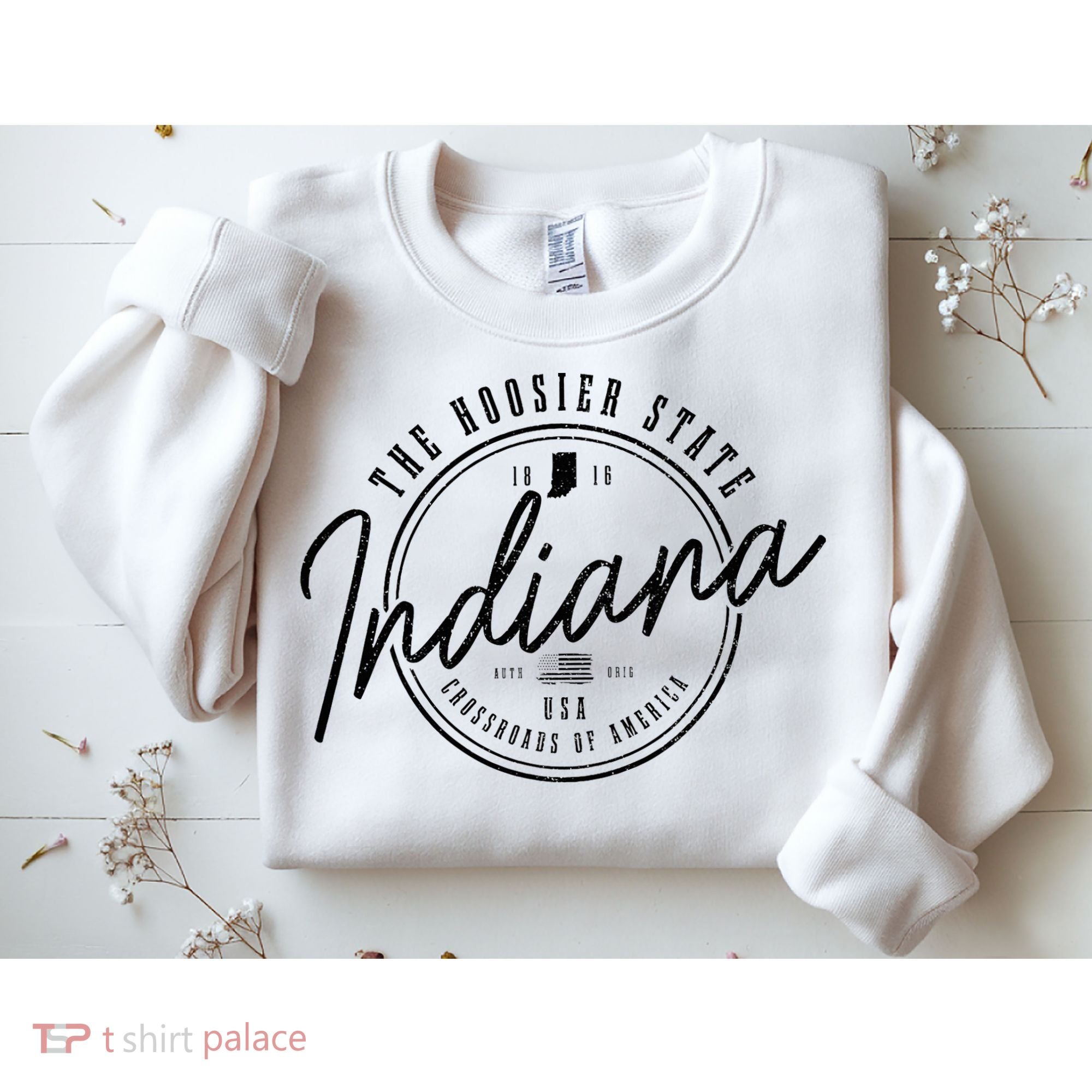 Indiana State Est. 1816 Patriotic Pride Indiana Sweatshirt