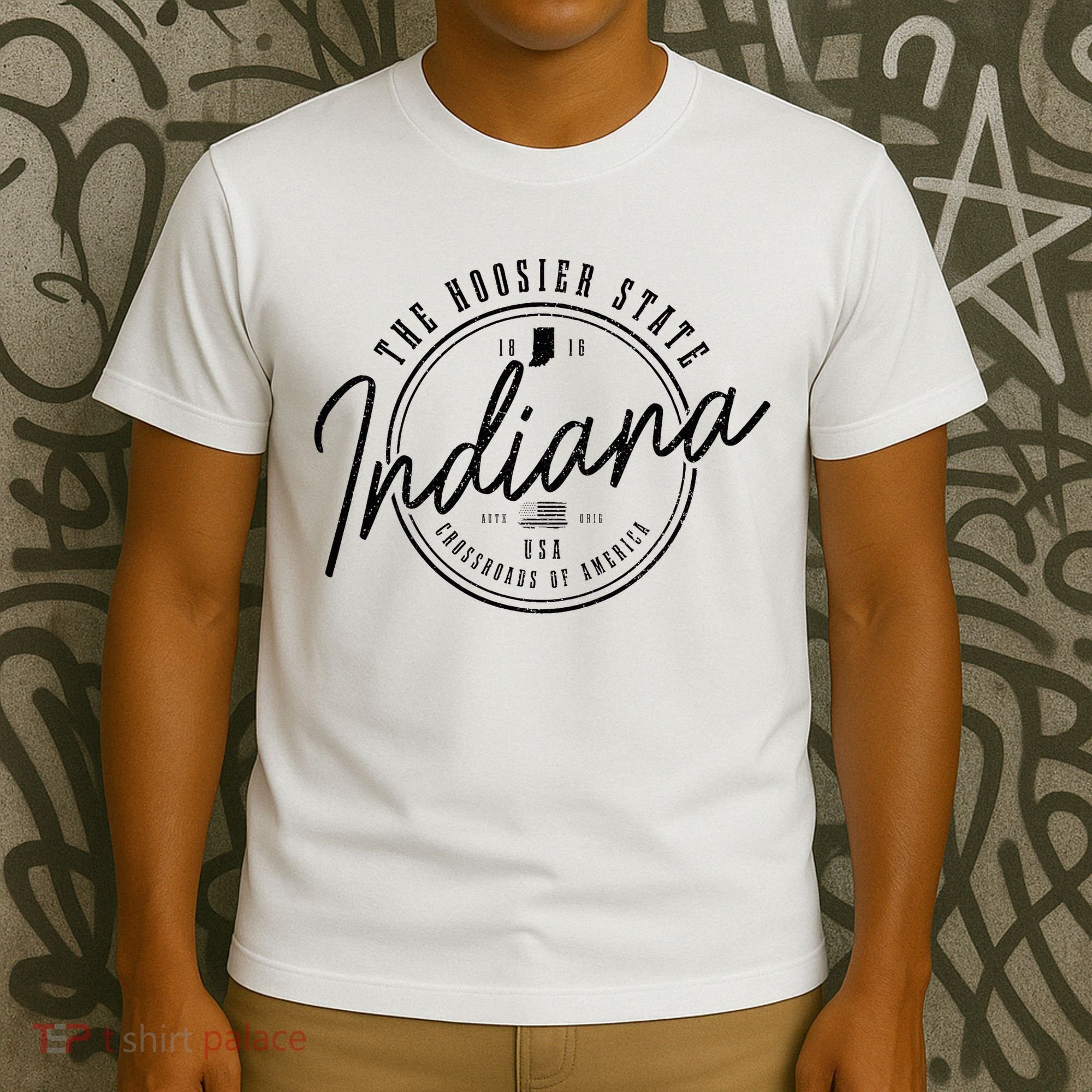 Indiana State Est. 1816 Patriotic Pride Indiana T-Shirt
