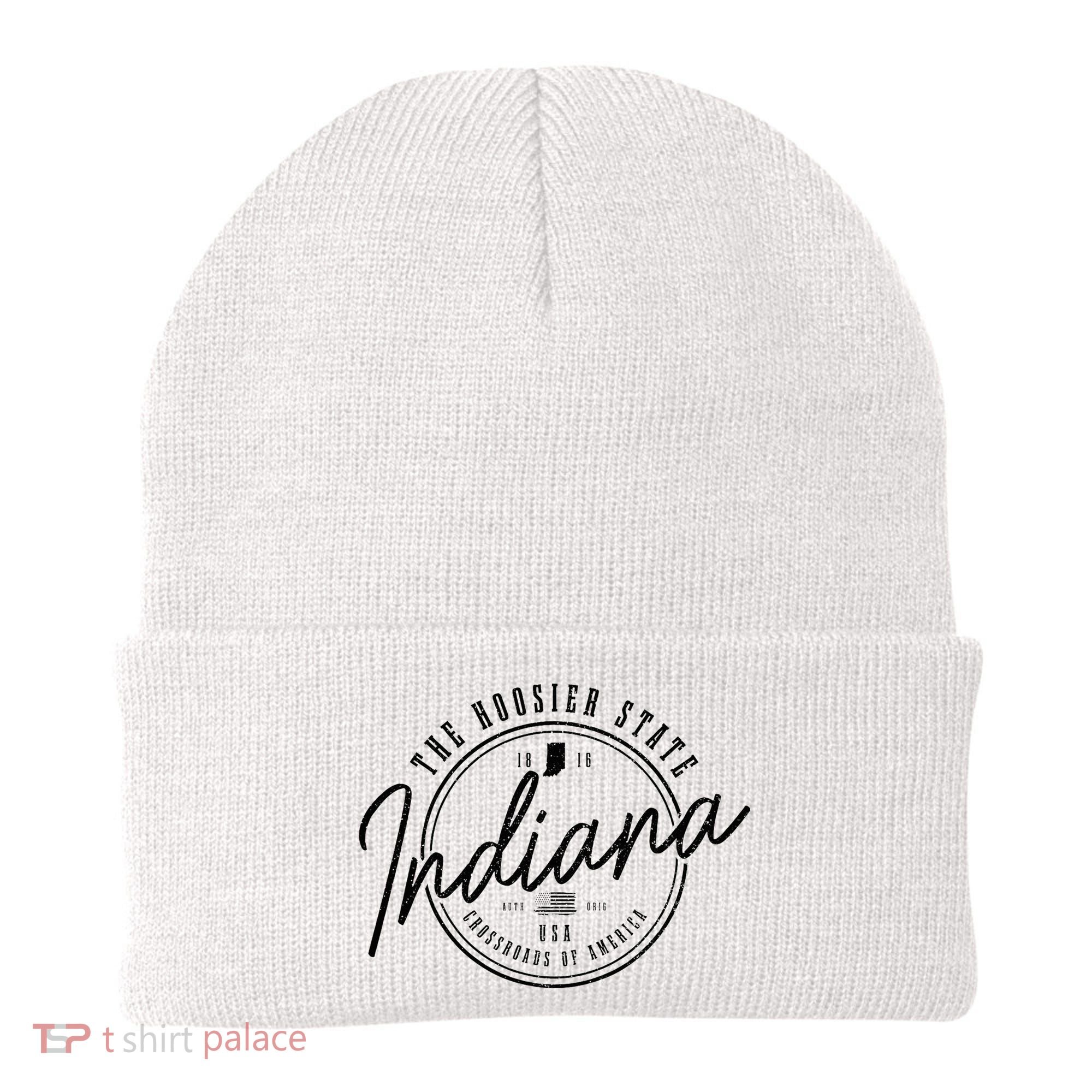 Indiana State Est. 1816 Patriotic Pride Indiana Beanie