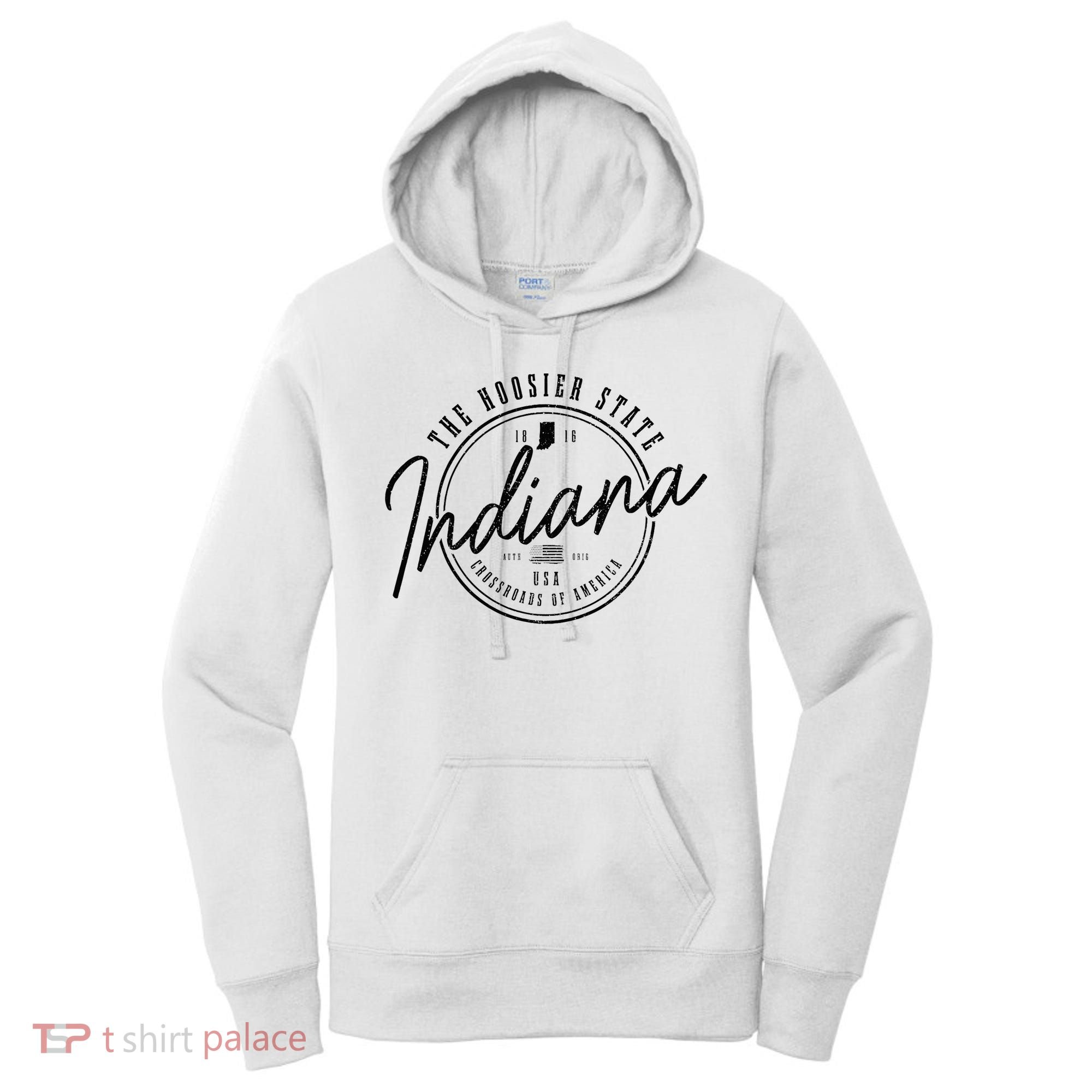 Indiana State Est. 1816 Patriotic Pride Indiana Women's Hoodie