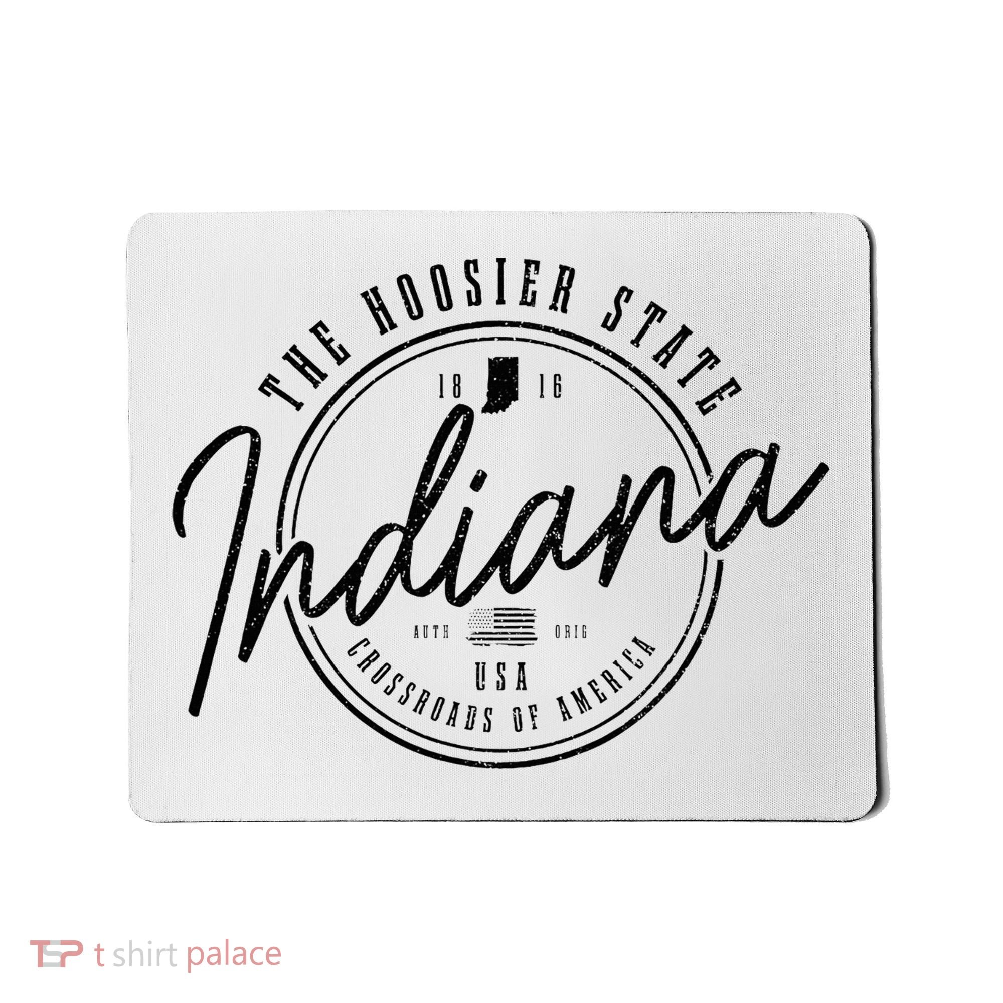 Indiana State Est. 1816 Patriotic Pride Indiana Mousepad