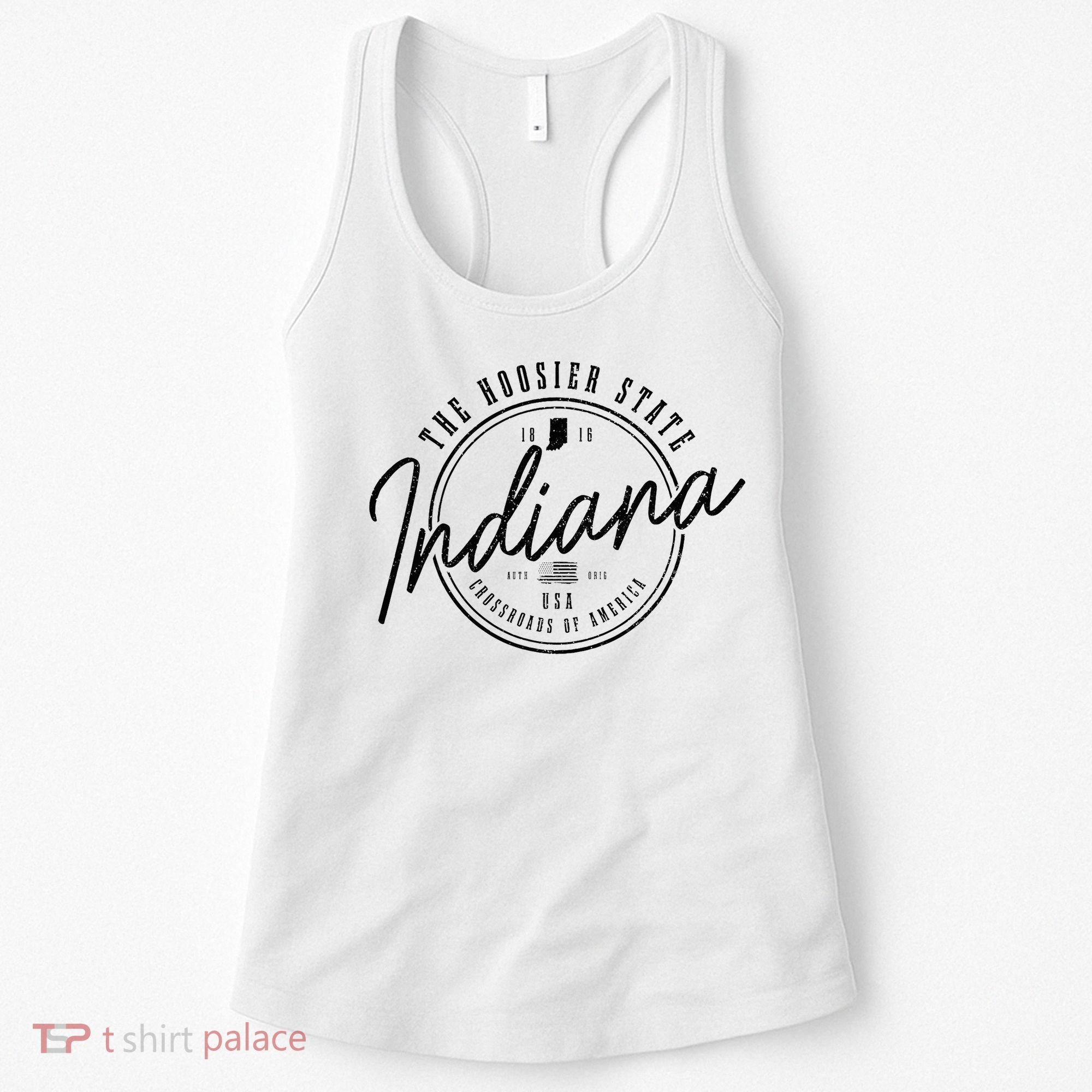 Indiana State Est. 1816 Patriotic Pride Indiana Women's Tank Top