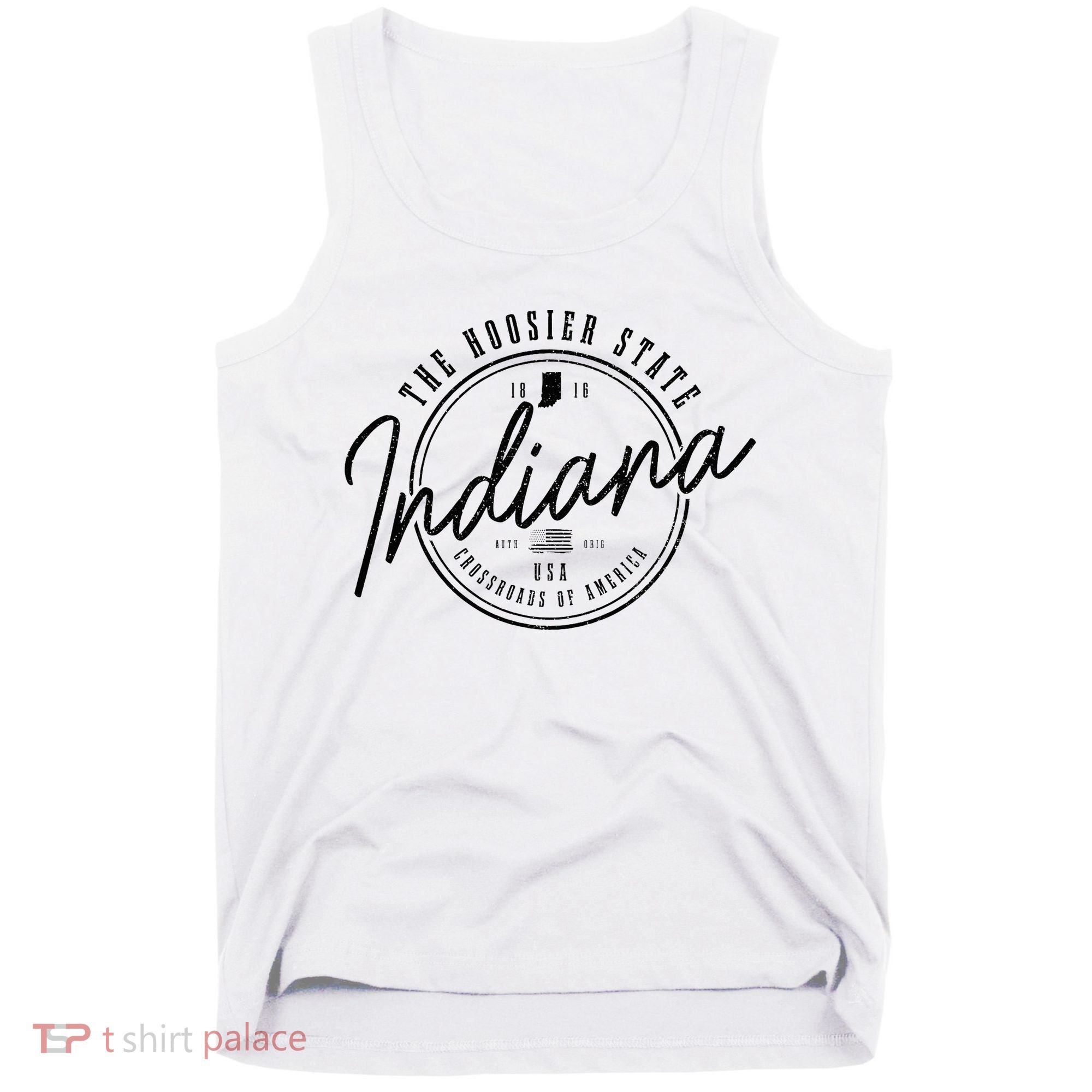 Indiana State Est. 1816 Patriotic Pride Indiana Tank Top