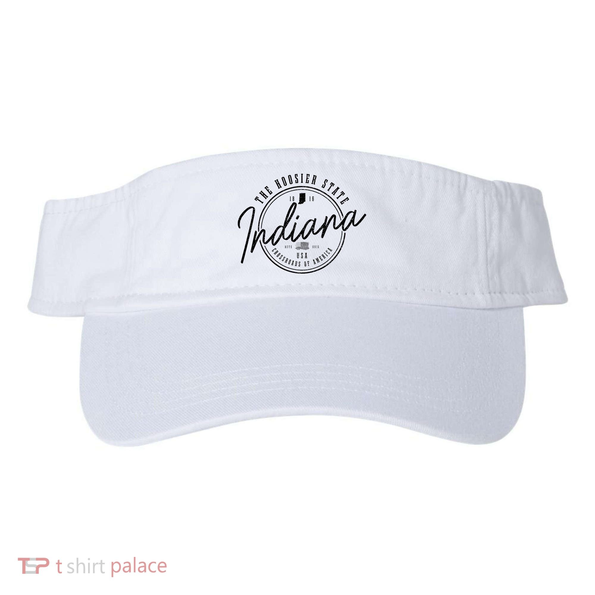 Indiana State Est. 1816 Patriotic Pride Indiana Visor
