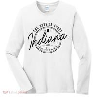 Indiana State Est. 1816 Patriotic Pride Indiana Women's Long Sleeve Shirt thumb 0