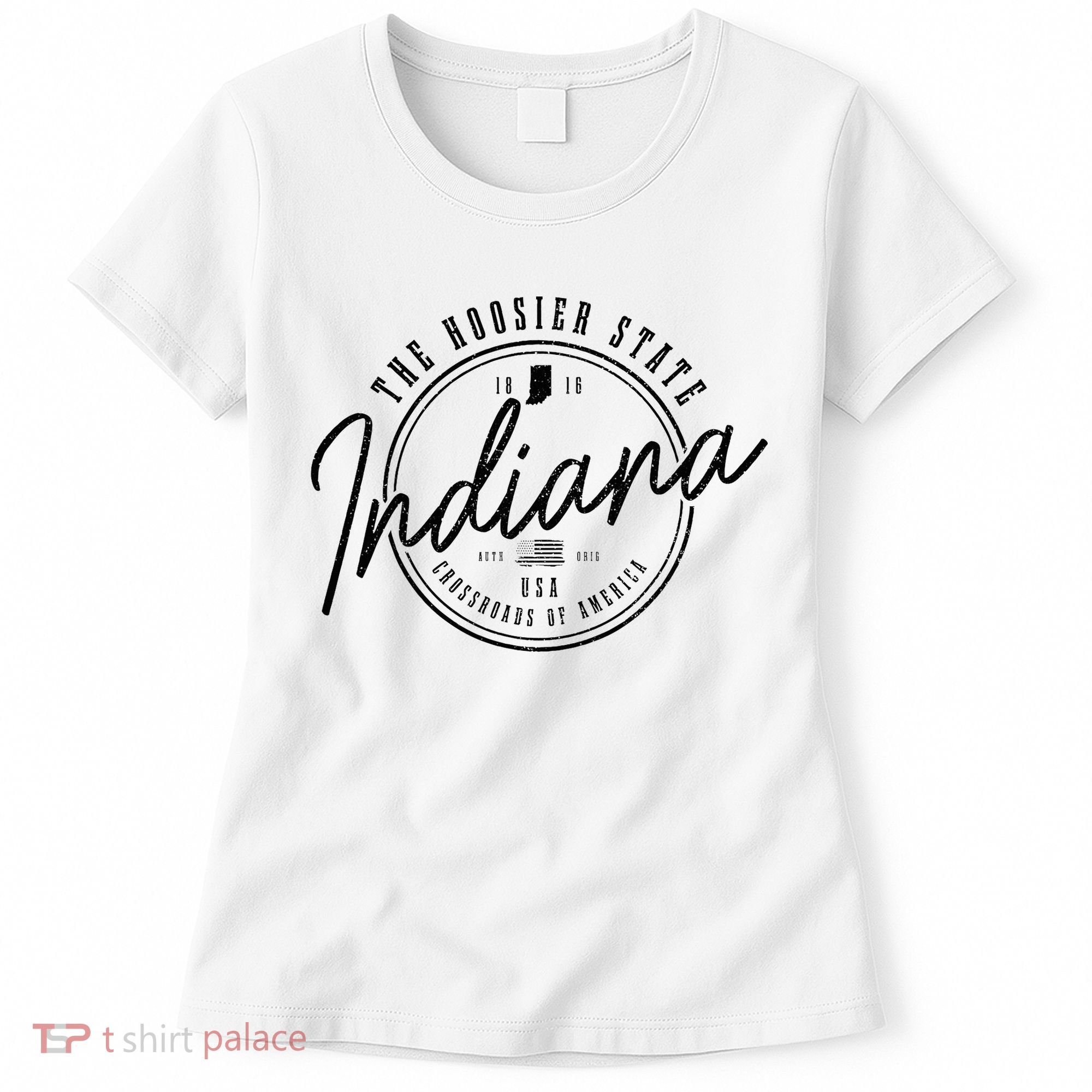Indiana State Est. 1816 Patriotic Pride Indiana Women's T-Shirt