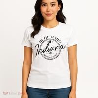 Indiana State Est. 1816 Patriotic Pride Indiana Women's T-Shirt thumb 4