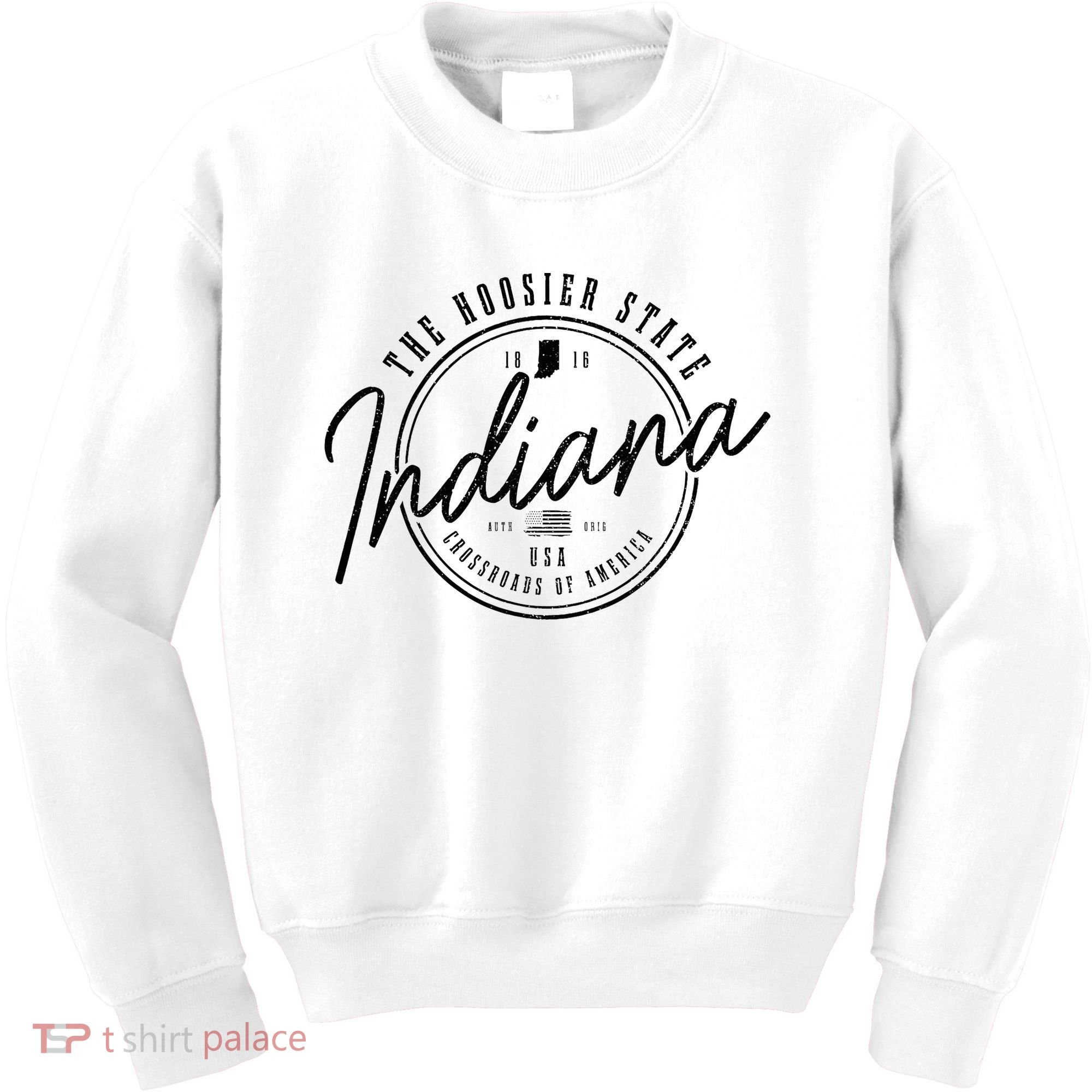 Indiana State Est. 1816 Patriotic Pride Indiana Kids Sweatshirt