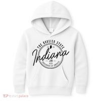 Indiana State Est. 1816 Patriotic Pride Indiana Kids Hoodie thumb 0