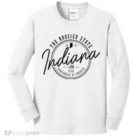 Indiana State Est. 1816 Patriotic Pride Indiana Kids Long Sleeve Shirt thumb 0