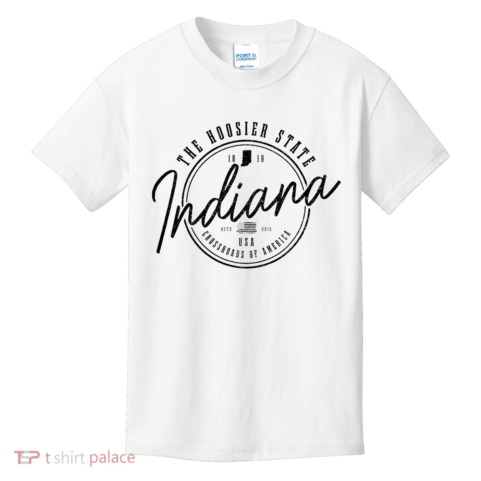 Indiana State Est. 1816 Patriotic Pride Indiana Kids T-Shirt