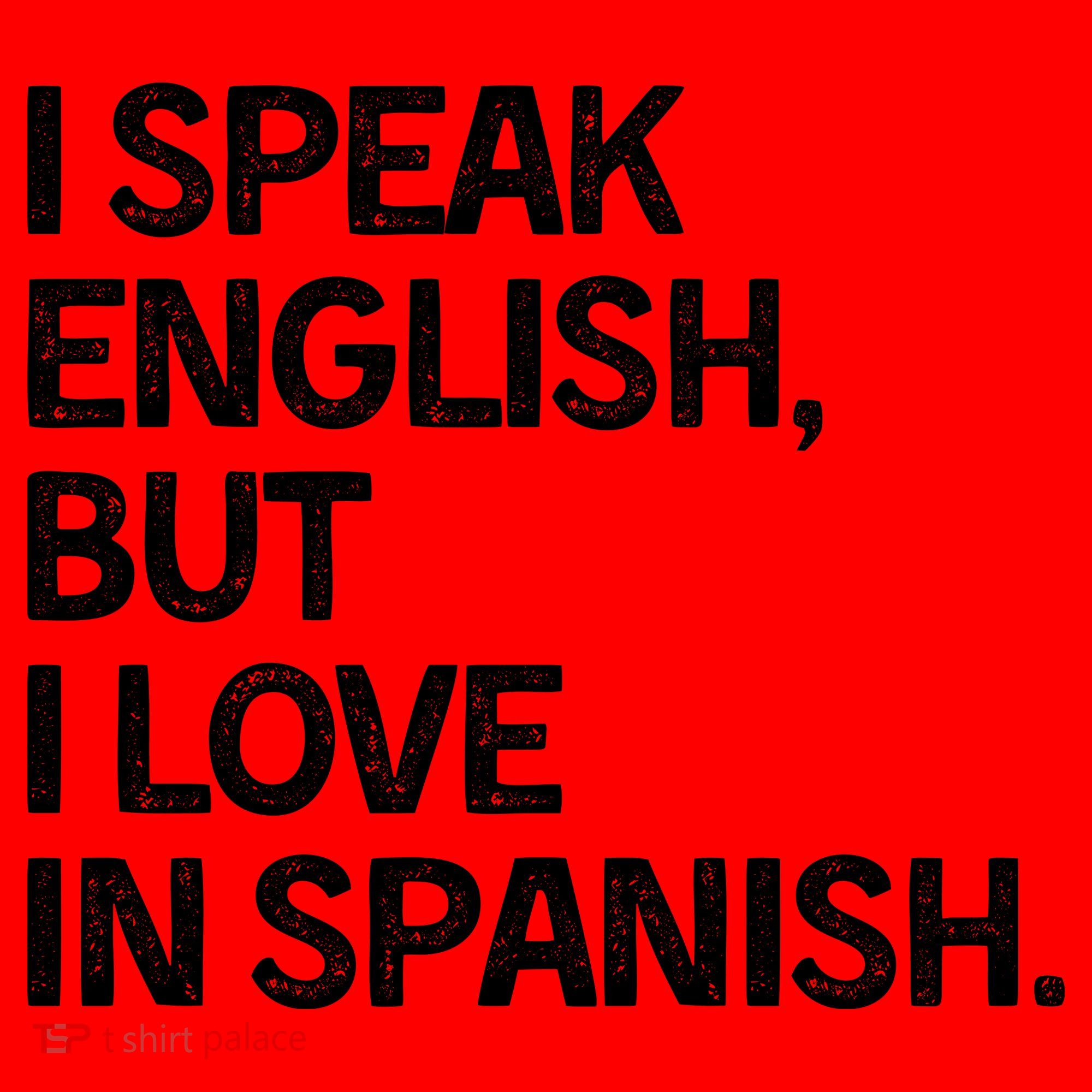 I Speak English But I Love In Spanish Santa Hat