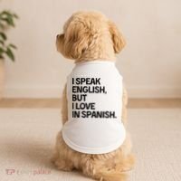 I Speak English But I Love In Spanish Doggie Tank thumb 2