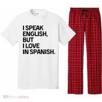 I Speak English But I Love In Spanish Pajama Set thumb 0