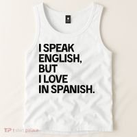 I Speak English But I Love In Spanish Tank Top thumb 2