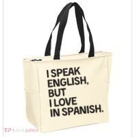 I Speak English But I Love In Spanish Tote Bag thumb 2