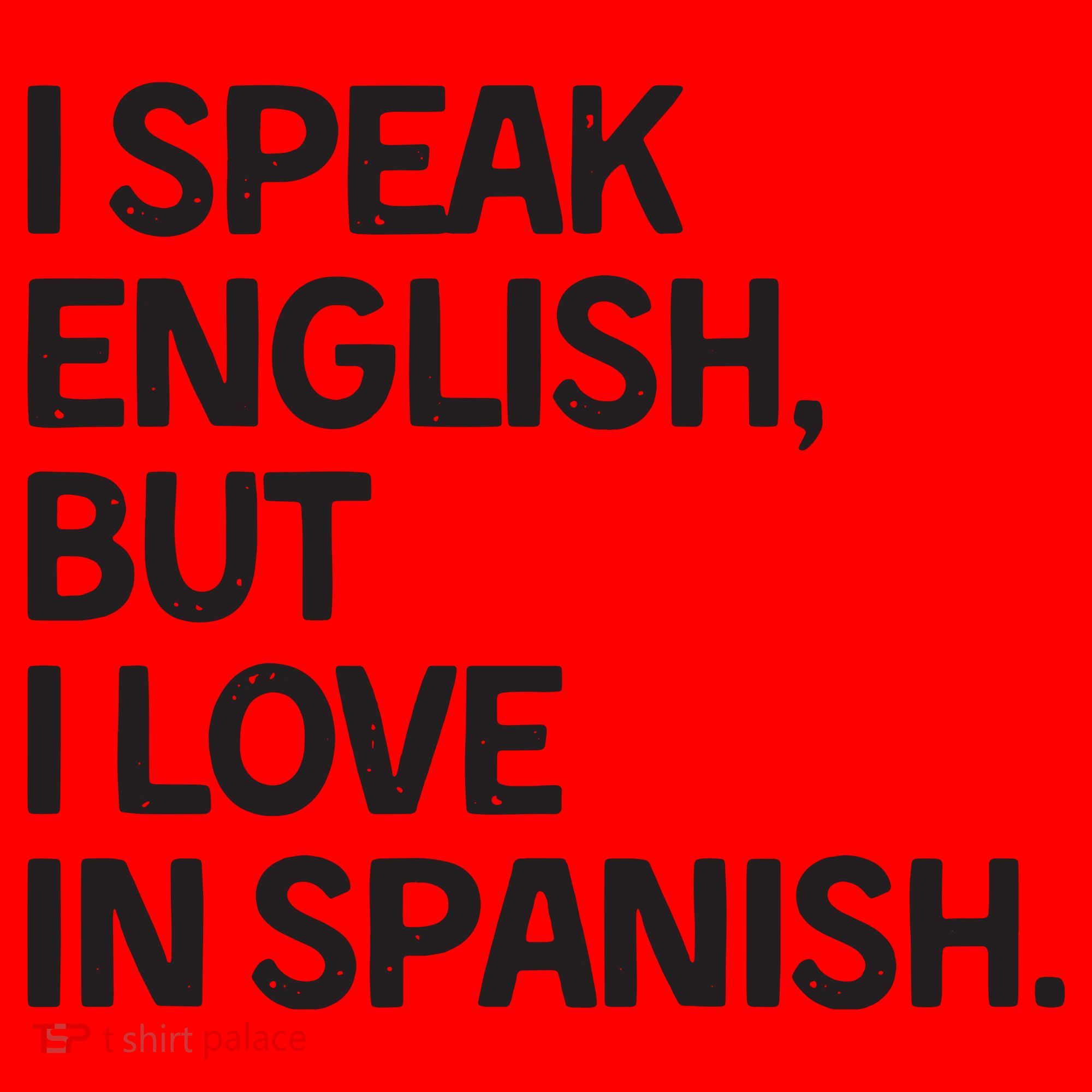 I Speak English But I Love In Spanish Santa Hat