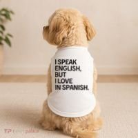 I Speak English But I Love In Spanish Doggie Tank thumb 2